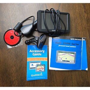 Garmin nüvi 200W Black GPS Used Navigation System Working Unit Plus Car and USB